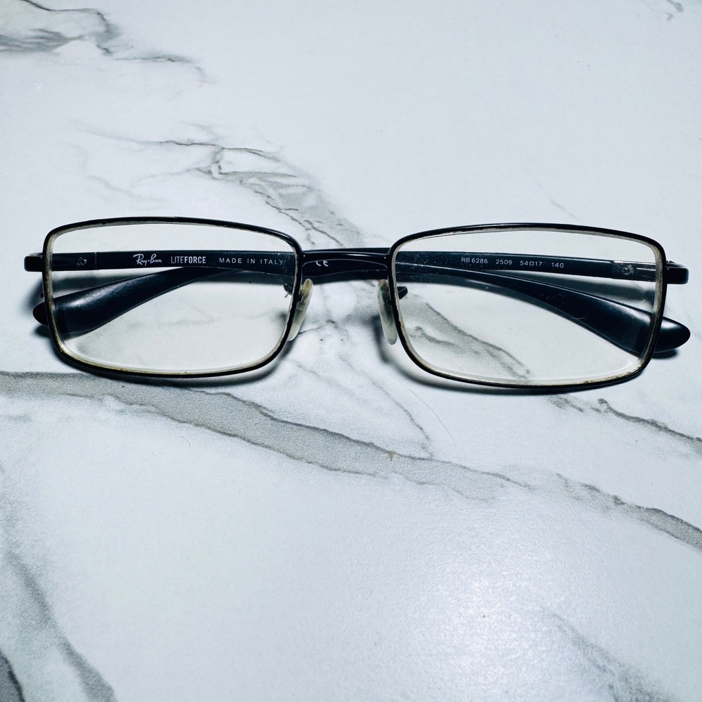 Ray-Ban Liteforce RB 6286 2509 Matte Black Rectangular Eyeglass Frames 54-17-140